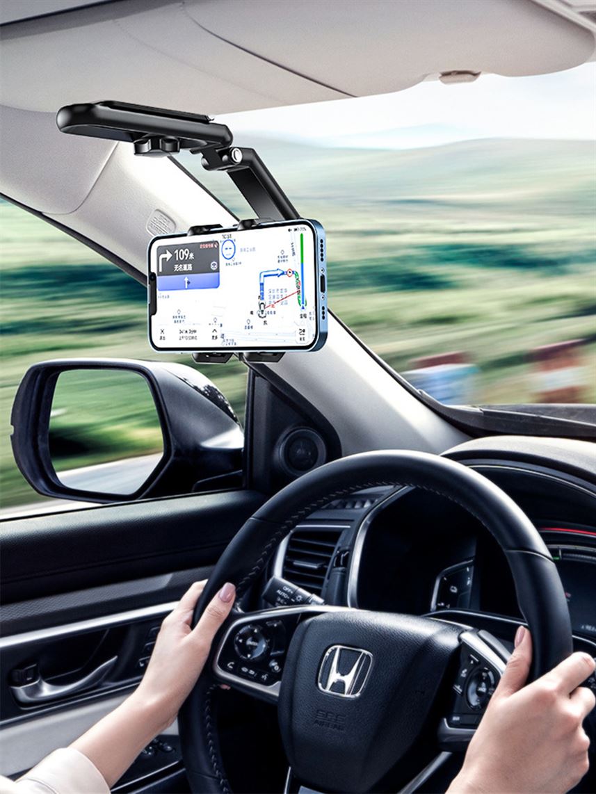 Support de téléphone pour pare-soleil de voiture