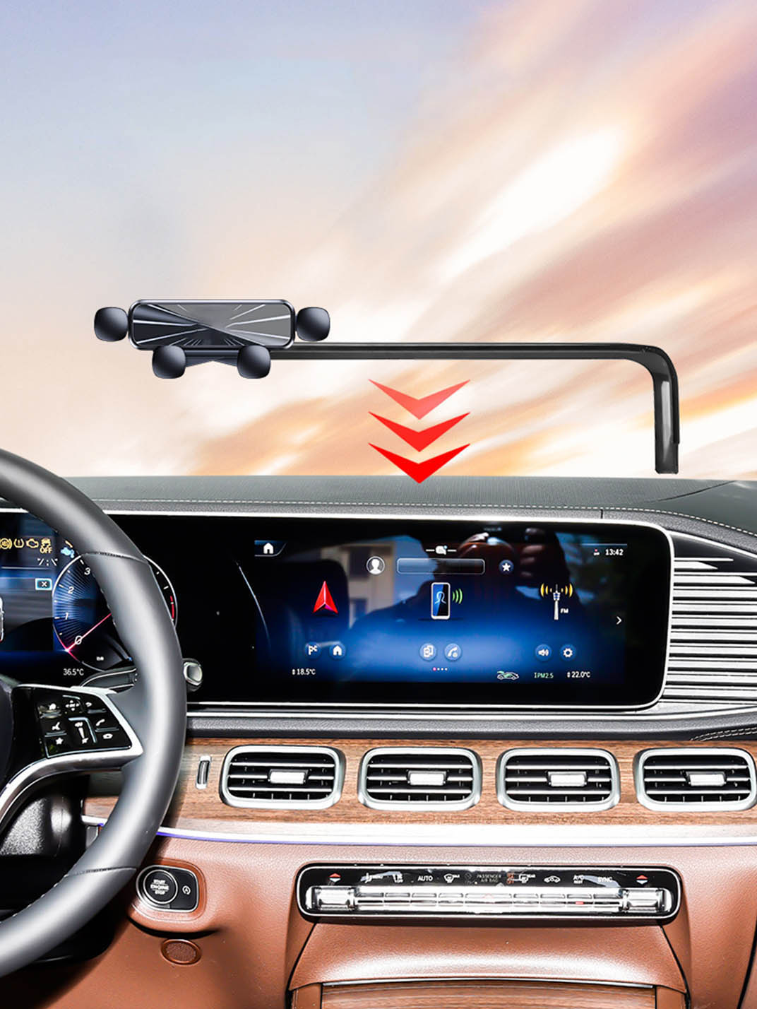 Martoffes™ Kompatibler Mercedes-Benz-Handyhalter