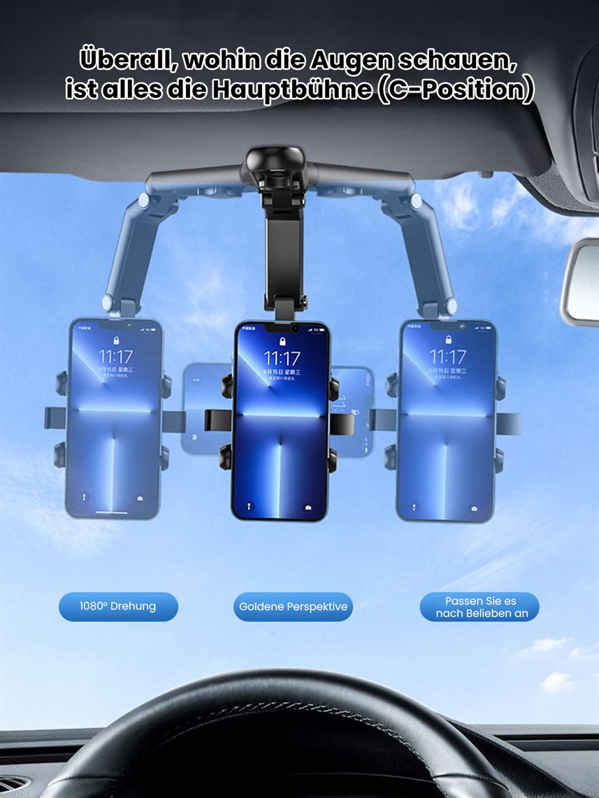 Support de téléphone pour pare-soleil de voiture