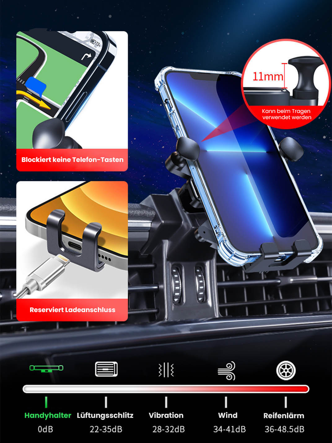 Support de téléphone Infiniti compatible Martoffes™