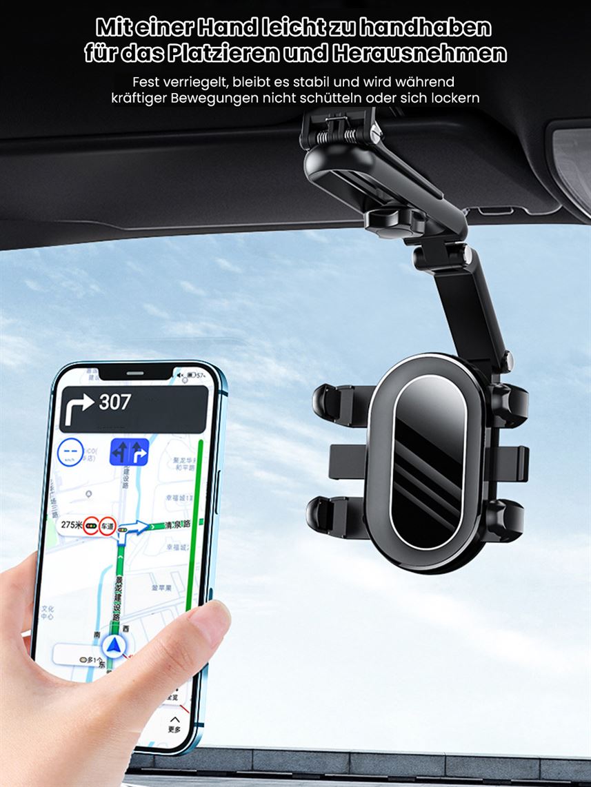 Support de téléphone pour pare-soleil de voiture