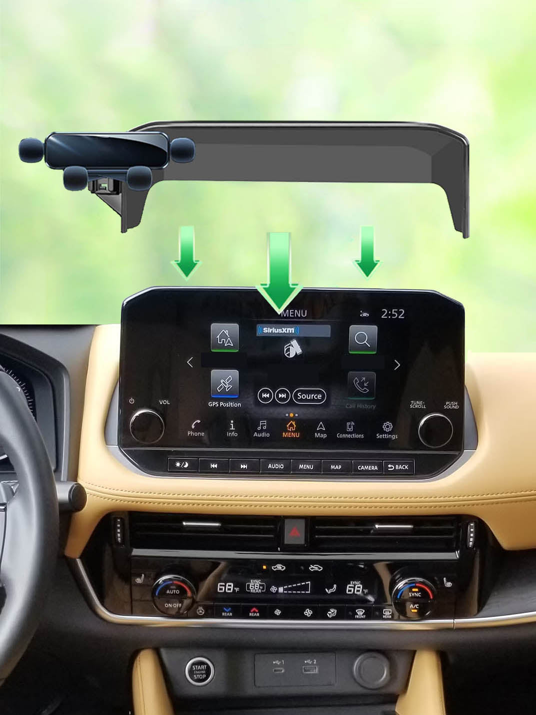 Martoffes™ Fixation Téléphone Nissan