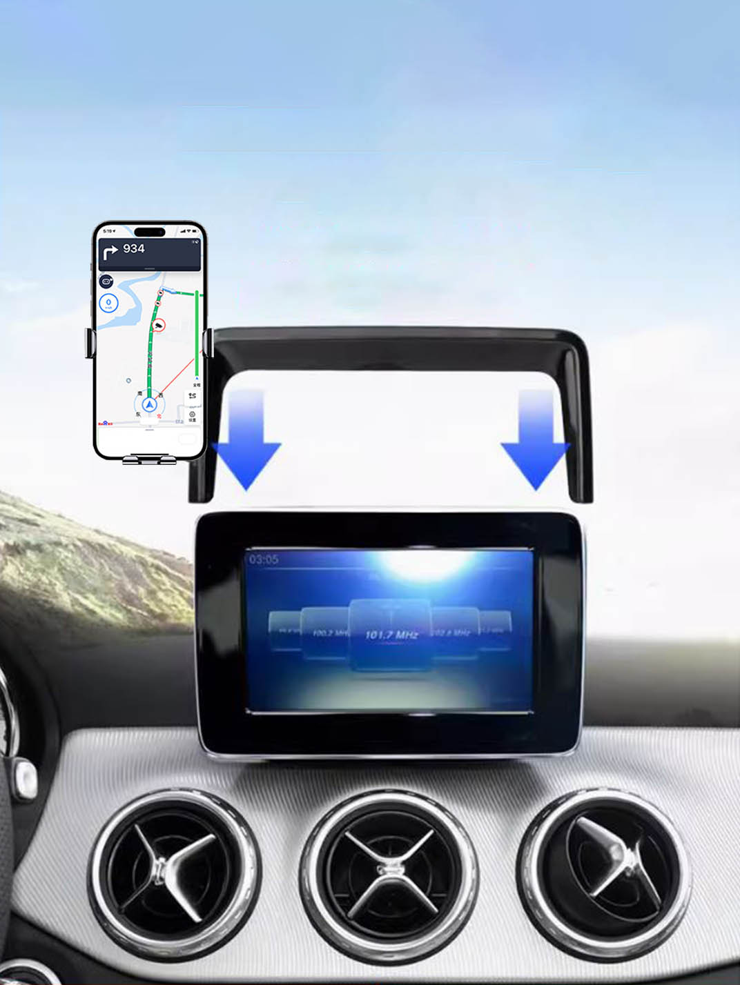 Martoffes™ Kompatibler Mercedes-Benz-Handyhalter