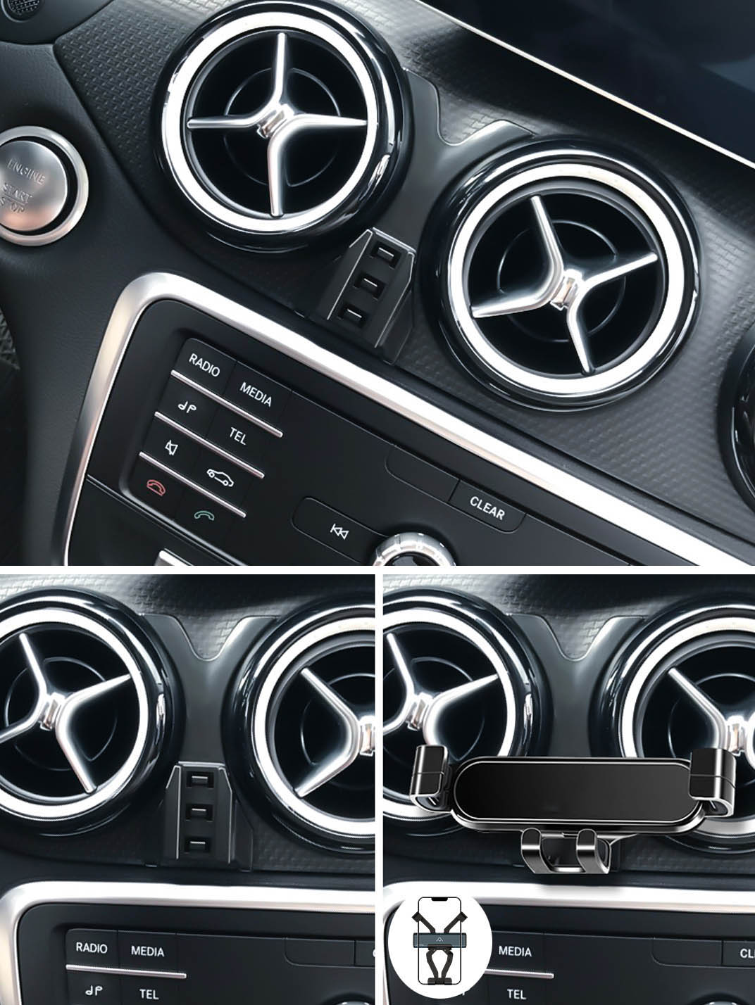 Martoffes™ Kompatibler Mercedes-Benz-Handyhalter