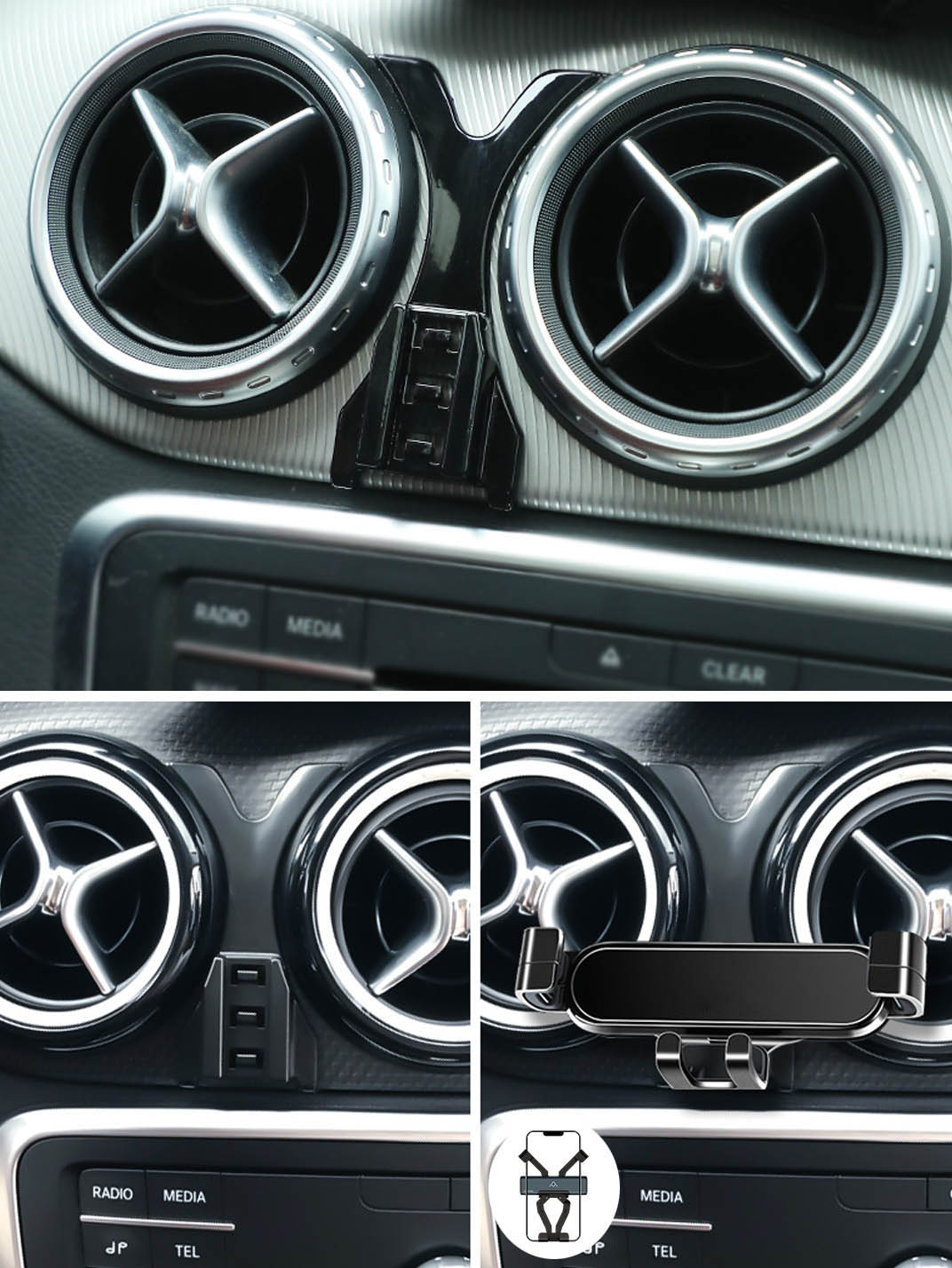 Martoffes™ Kompatibler Mercedes-Benz-Handyhalter